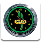 Pollygas Neon Clock