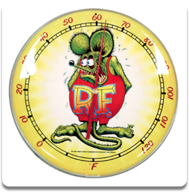 Round Rat Fink Thermometer