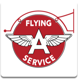 Double-sided Flying A Sign