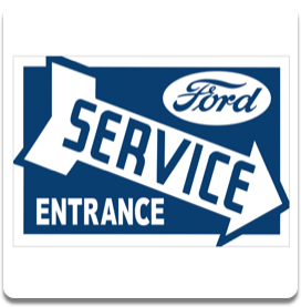 Small Service Sign Right