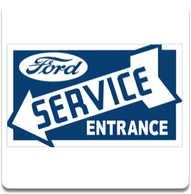 Ford Service Sign Left