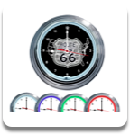 Route 66 Neon Clock