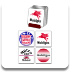 Mobilgas Coaster Set