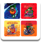 Rat Fink Coaster Set #3