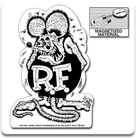 Small B&W Rat Fink Magnet
