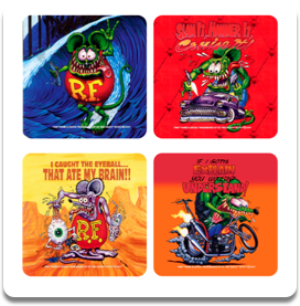 Rat Fink Coaster Set #3